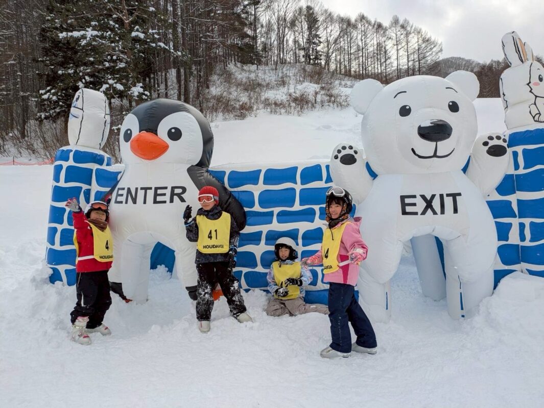 スキー教室　水上宝台樹スキー場